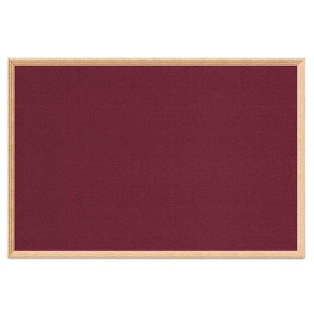 United Visual Products Decor Wood Combo Board, 48"x36", Cherry/Black Porcelain & Amethyst UV703DEFAB-CHERRY-BLKPORC-AMETHY